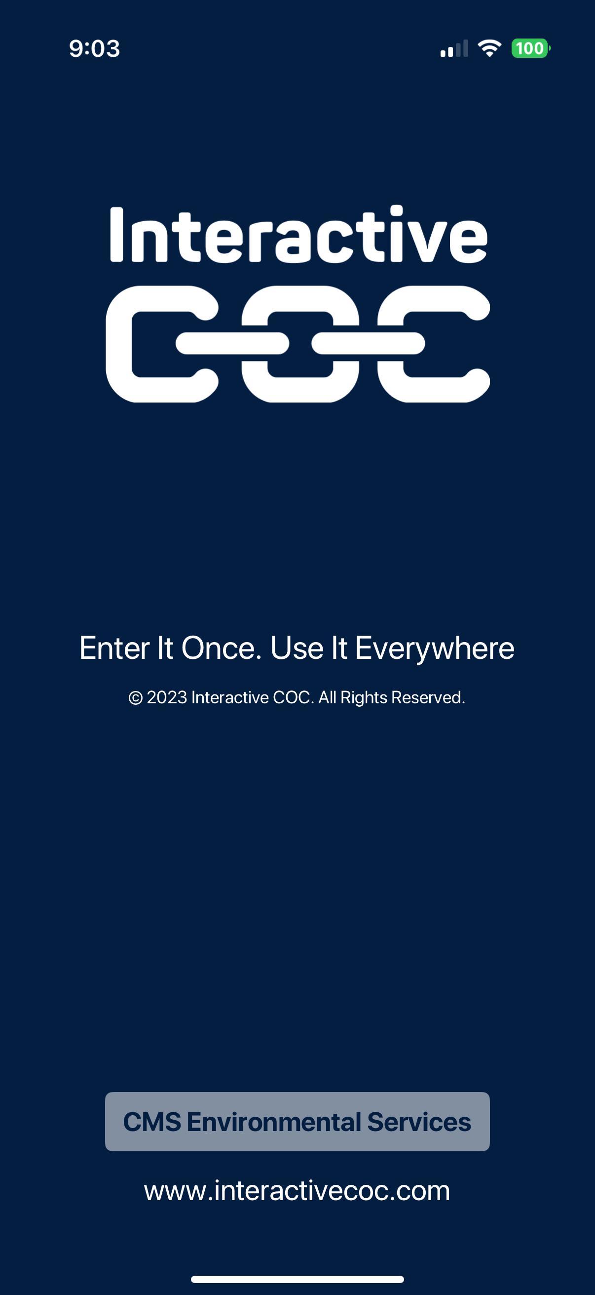 Interactive COC mobile app screenshot 1