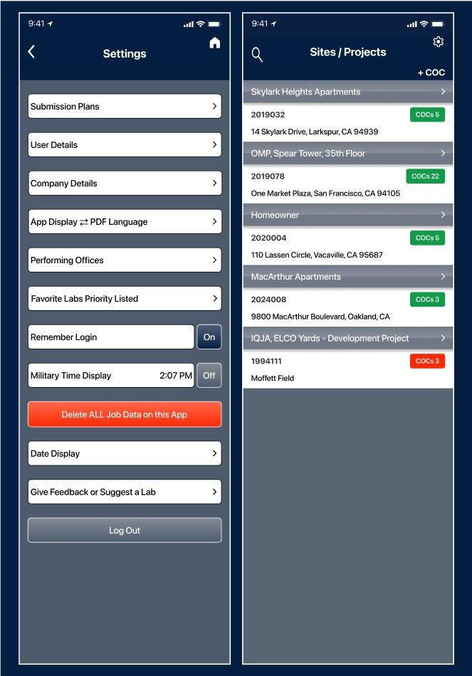 Interactive COC iPad / tablet app screenshot 1
